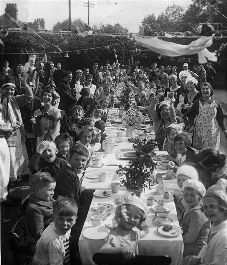 Photo:Coronation Street Party in Whitby Road cul-de-sac c.1937
