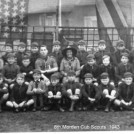 Photo:The 8th Morden Cub Scouts c1943. Peter Leonard back row 4th from the right. (Please click on photo to go to our scouting page)