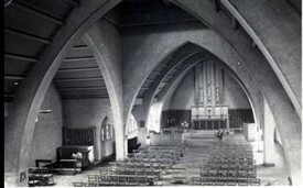 Photo:Inside of Bishop Andrewes Church c.1955