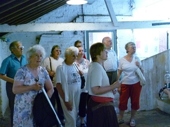 Photo:First stop inside the Georgian cattle shed