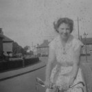 Photo:Doreen Wilkes cycling in Welbeck Road