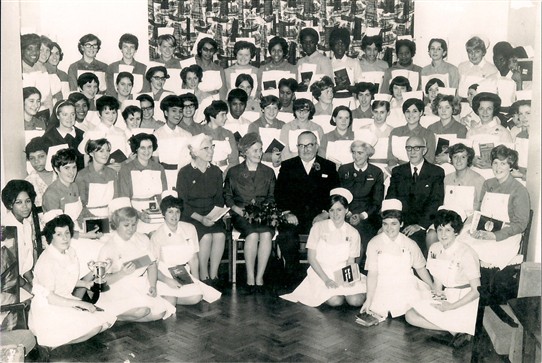Photo:Prizegiving for The Class of September 1964