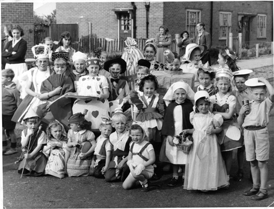 Photo:Children in Fancy Dress for The Coronation 1953