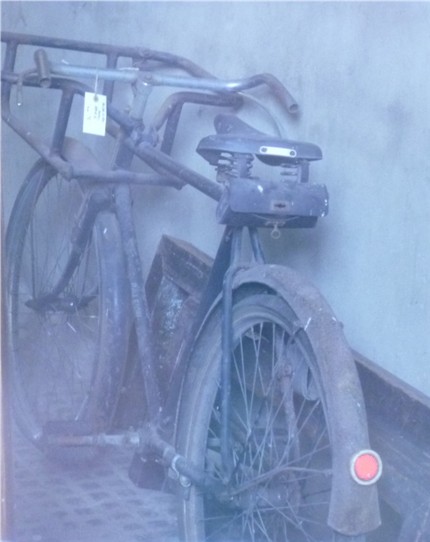 Photo:This old bicycle was spotted through the window of Morden Hall house