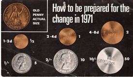 Photo:The change to 'new money'