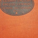 Photo:Prize book awarded to Ronald Jackson who attended Welbeck School.  Cassells German English dictionary presented to him for art at camp.