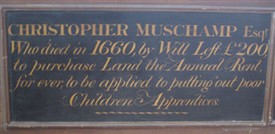 Photo:A record of the Muschamp charity in All Saints, Carshalton