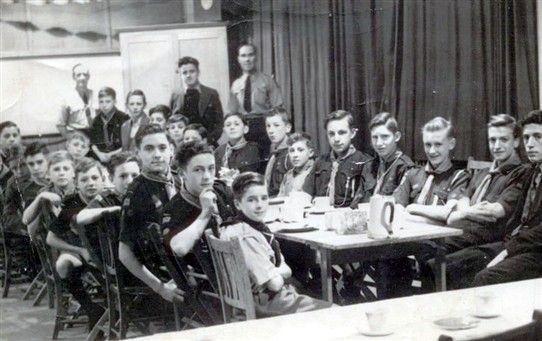 Photo:8th Morden Scouts (St. Peter's) c 1945 Alan Davidson 3rd from left, Colin Davidson 5th from left